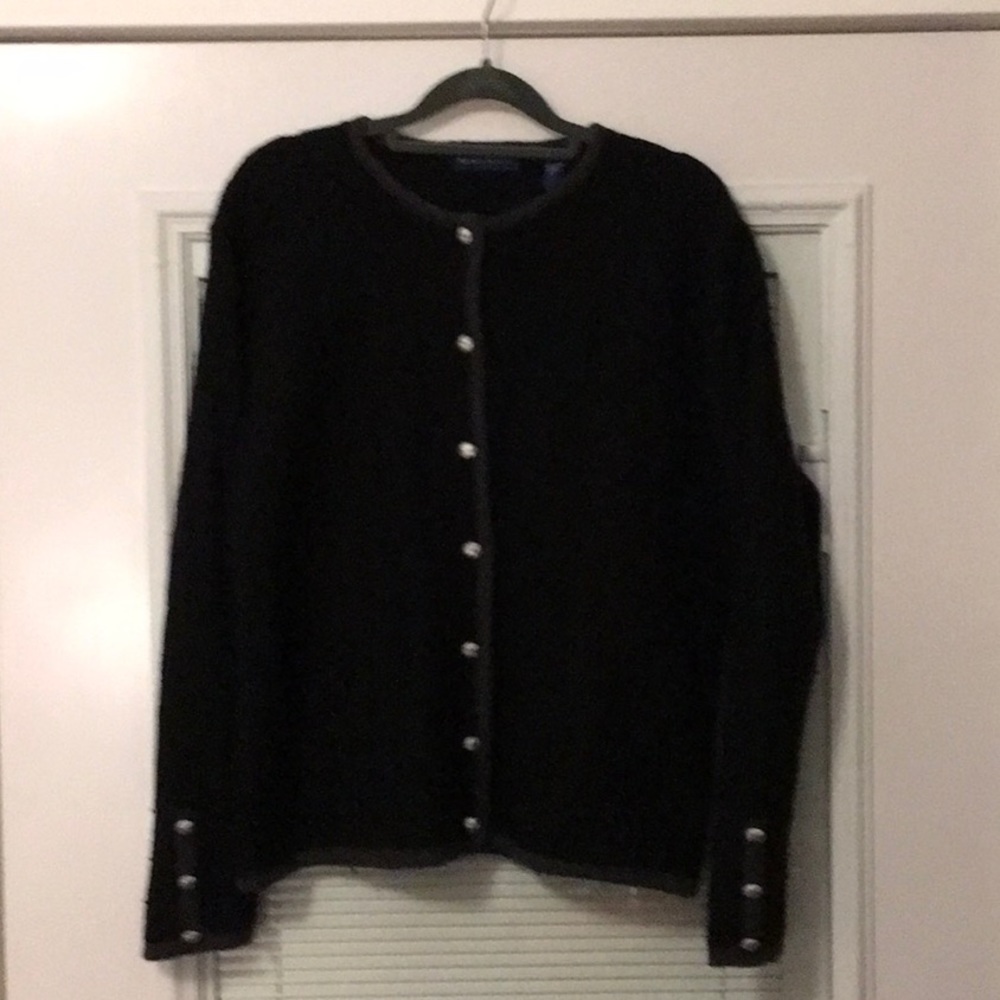 Karen Scott Pure Wool Women’s Black Medium Sweater